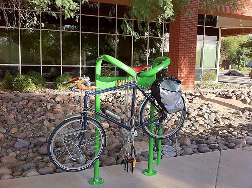 The UA adds a free bicycle repair station.