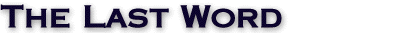 The Last Word 