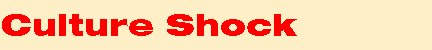 Culture Shock
